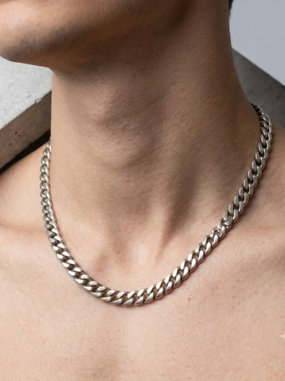 Heavy Solid 925 Sterling Silver Men's Cuban Link Chain - 23” (44.6g, Milano)
